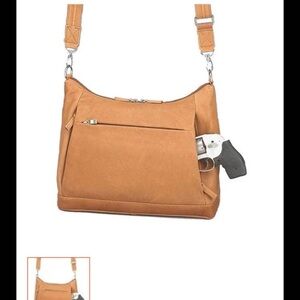 Gun Tote’n Mamas Tan Women's Bag with Concealed Carry Pocket